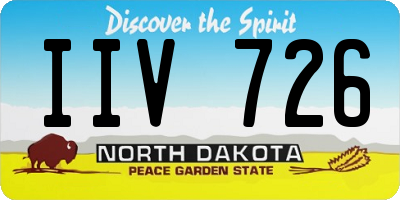 ND license plate IIV726
