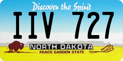 ND license plate IIV727