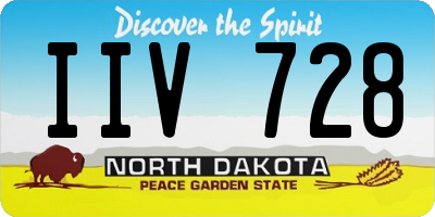 ND license plate IIV728