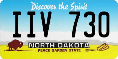 ND license plate IIV730