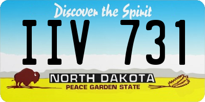 ND license plate IIV731
