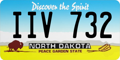 ND license plate IIV732