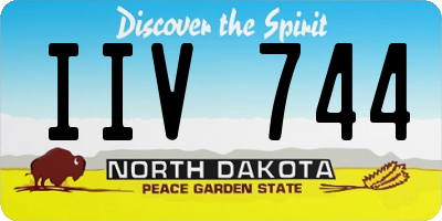 ND license plate IIV744