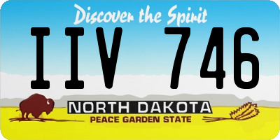 ND license plate IIV746