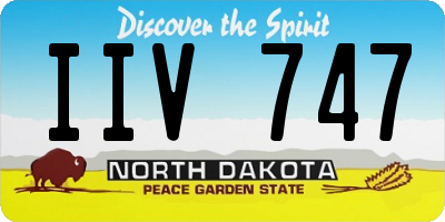 ND license plate IIV747