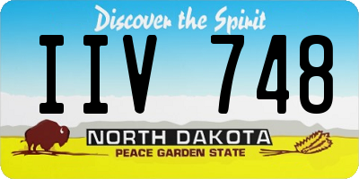 ND license plate IIV748