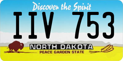 ND license plate IIV753