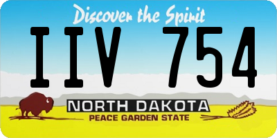ND license plate IIV754