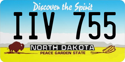ND license plate IIV755