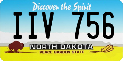 ND license plate IIV756