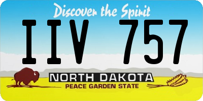 ND license plate IIV757