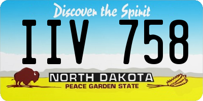 ND license plate IIV758