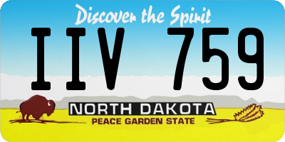 ND license plate IIV759
