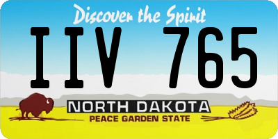 ND license plate IIV765