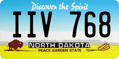 ND license plate IIV768