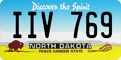 ND license plate IIV769