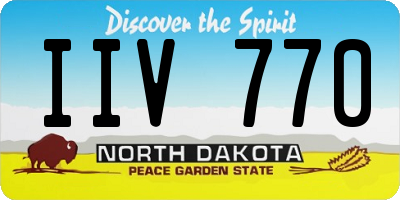 ND license plate IIV770