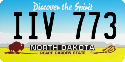 ND license plate IIV773