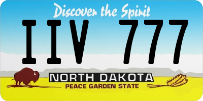 ND license plate IIV777