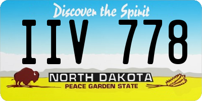 ND license plate IIV778