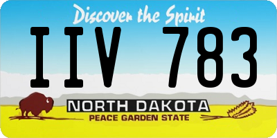 ND license plate IIV783