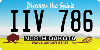 ND license plate IIV786