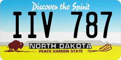 ND license plate IIV787