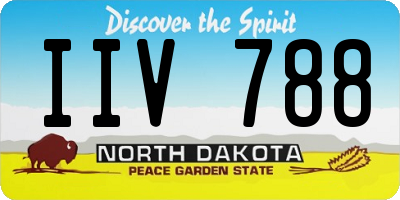 ND license plate IIV788
