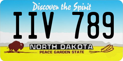 ND license plate IIV789
