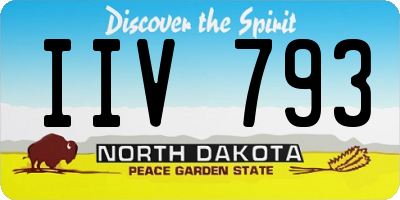 ND license plate IIV793
