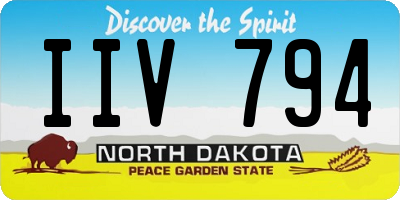 ND license plate IIV794