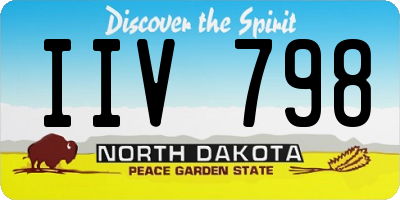 ND license plate IIV798
