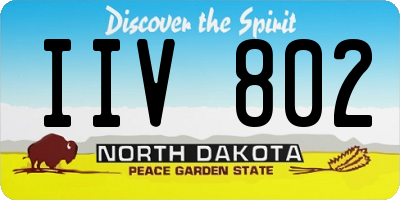 ND license plate IIV802