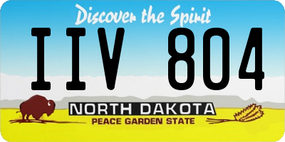 ND license plate IIV804