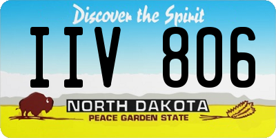ND license plate IIV806