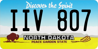 ND license plate IIV807