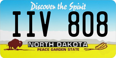 ND license plate IIV808