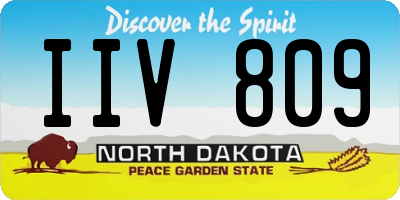 ND license plate IIV809