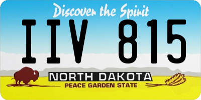 ND license plate IIV815