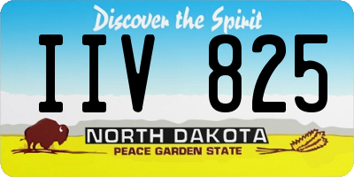 ND license plate IIV825