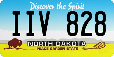 ND license plate IIV828