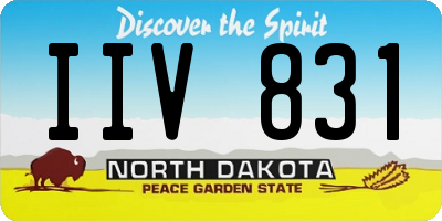 ND license plate IIV831