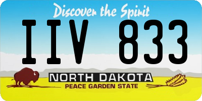 ND license plate IIV833