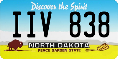 ND license plate IIV838