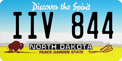 ND license plate IIV844