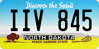 ND license plate IIV845