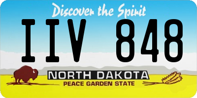 ND license plate IIV848