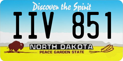 ND license plate IIV851
