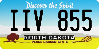 ND license plate IIV855