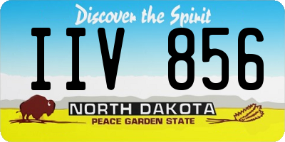 ND license plate IIV856